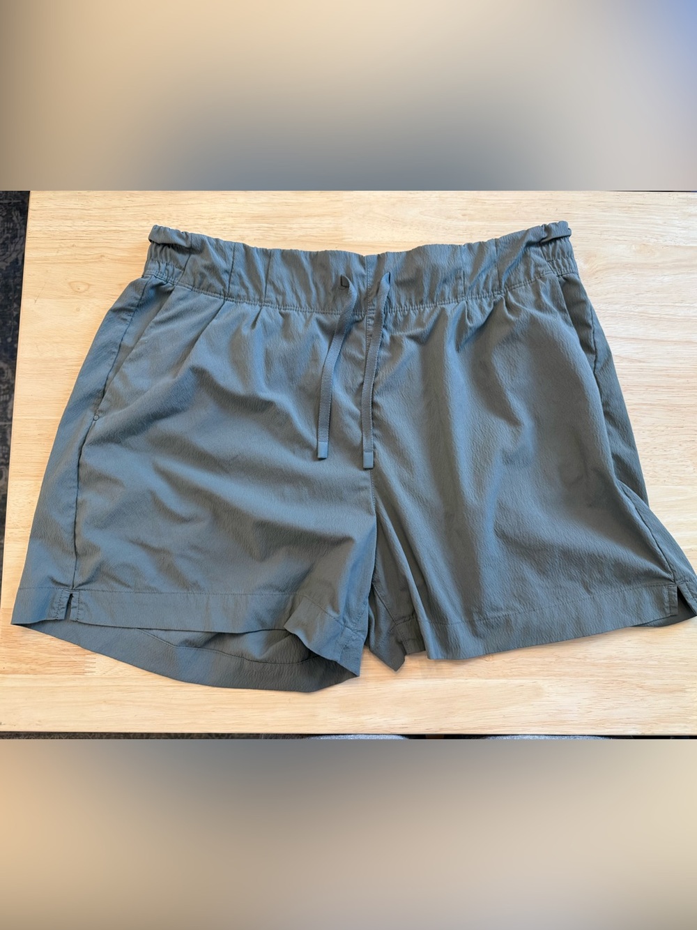 REI Women's Slate-Green Athletic Drawstring Shorts